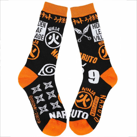 Naruto Icon Toss Crew Socks